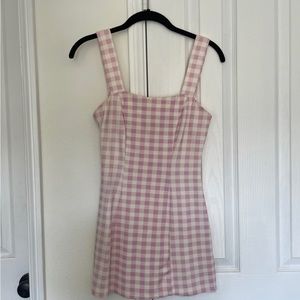 Dolls Kill Pink Checkered Mini Dress